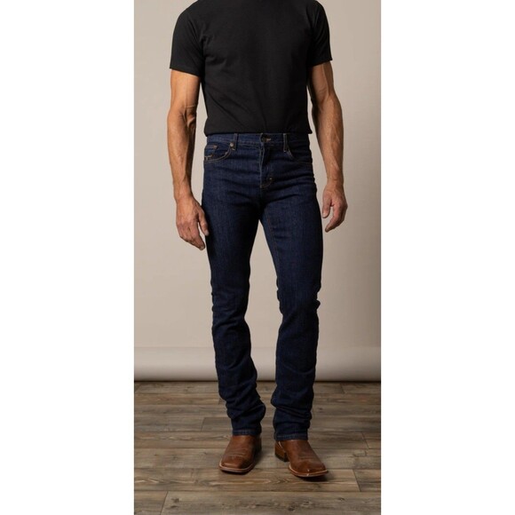 Kimes Ranch Wayne Jeans Men’s 29x36 Blue Slim Fit Western Stretch Denim USA - Picture 15 of 16